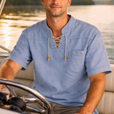 Open Laced Tie Shirt