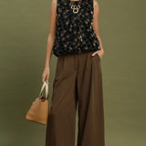 Pleated Wide Leg Pants