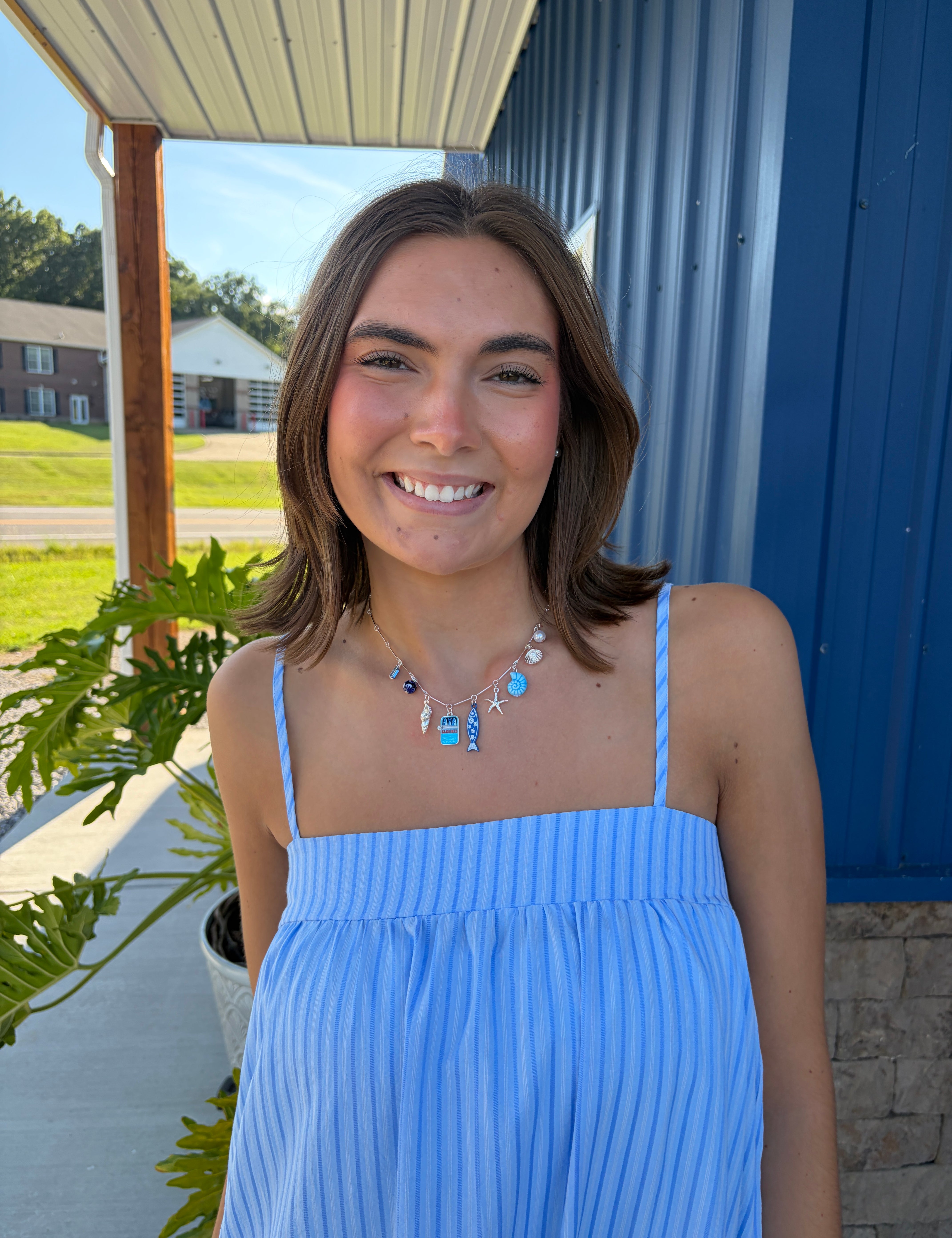 Mediterranean Coastal Charm Station Necklace