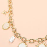 Celestial Charm Station Chunky Chain Necklace