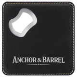 Anchor & Barrel Coaster with Opener