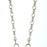 Long Oval Link Chain W/Pearls