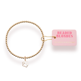 Beaded Blondes Gold Paw Charm Bracelet