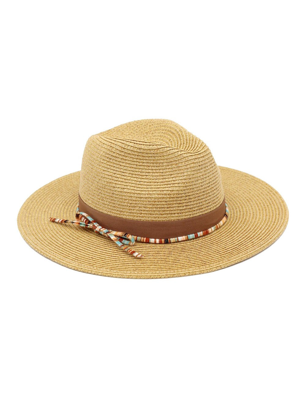 Woven Straw Summer Fedora Hat