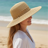 Wide Brim Straw Sun Hat