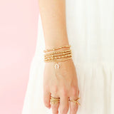 Beaded Blondes Horseshoe Charm Bracelet