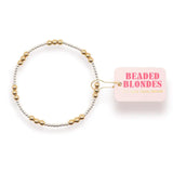 Beaded Blondes ILY Sliver w/Gold Bracelet
