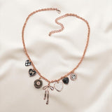 Black & White Charm Necklace