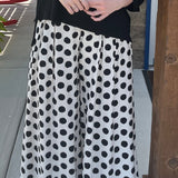 Wide Leg Dot Print Pant