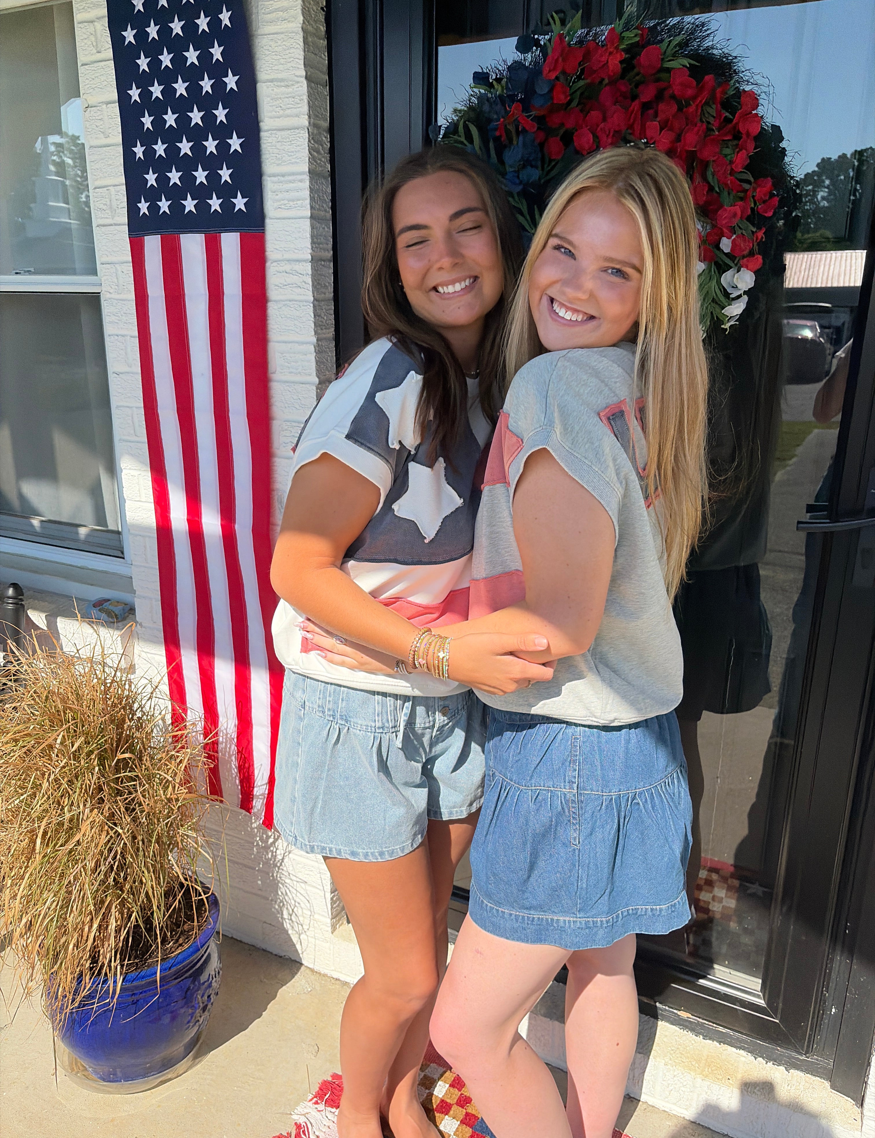 USA Cap Sleeve Sweatshirt