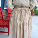 Prairie Dream Wanderer Shirred Elastic Midi Skirt