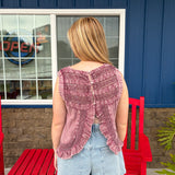 Sleeveless Ruffled Flow Top