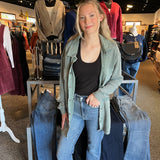 Waffle Knit Button Down Shirt