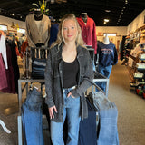 Waffle Knit Button Down Shirt