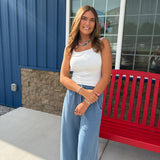 Drawstring Washed Pants