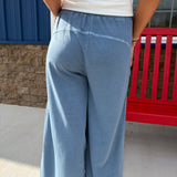 Drawstring Washed Pants