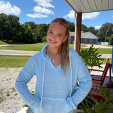 Slouchy Box Knit Hoodie