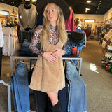 Corduroy Pinafore Overall Dress