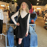 Corduroy Pinafore Overall Dress