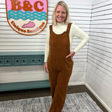 Wide Leg Corduroy Overall