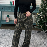 Camo Cargo Wide Leg Jeans