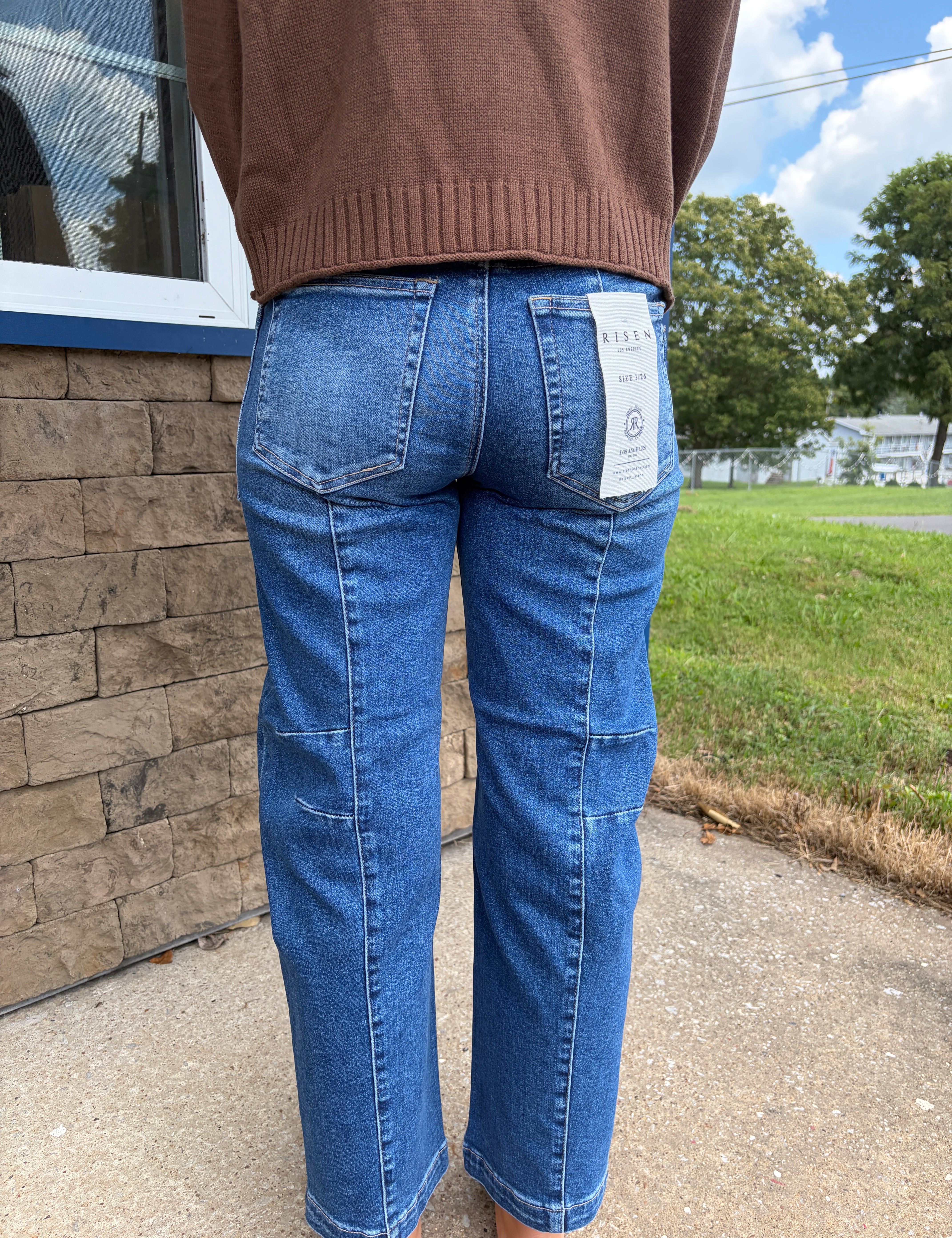 Risen Slouchy Ankle Barrel Jeans