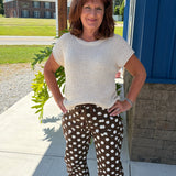 Brown Polka Dot Pants