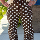 Brown Polka Dot Pants