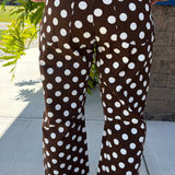 Brown Polka Dot Pants
