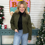 Corduroy Zip Up Jacket