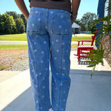Polka Dot Barrel Jeans