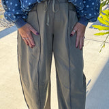 Pull On Barrel Pants