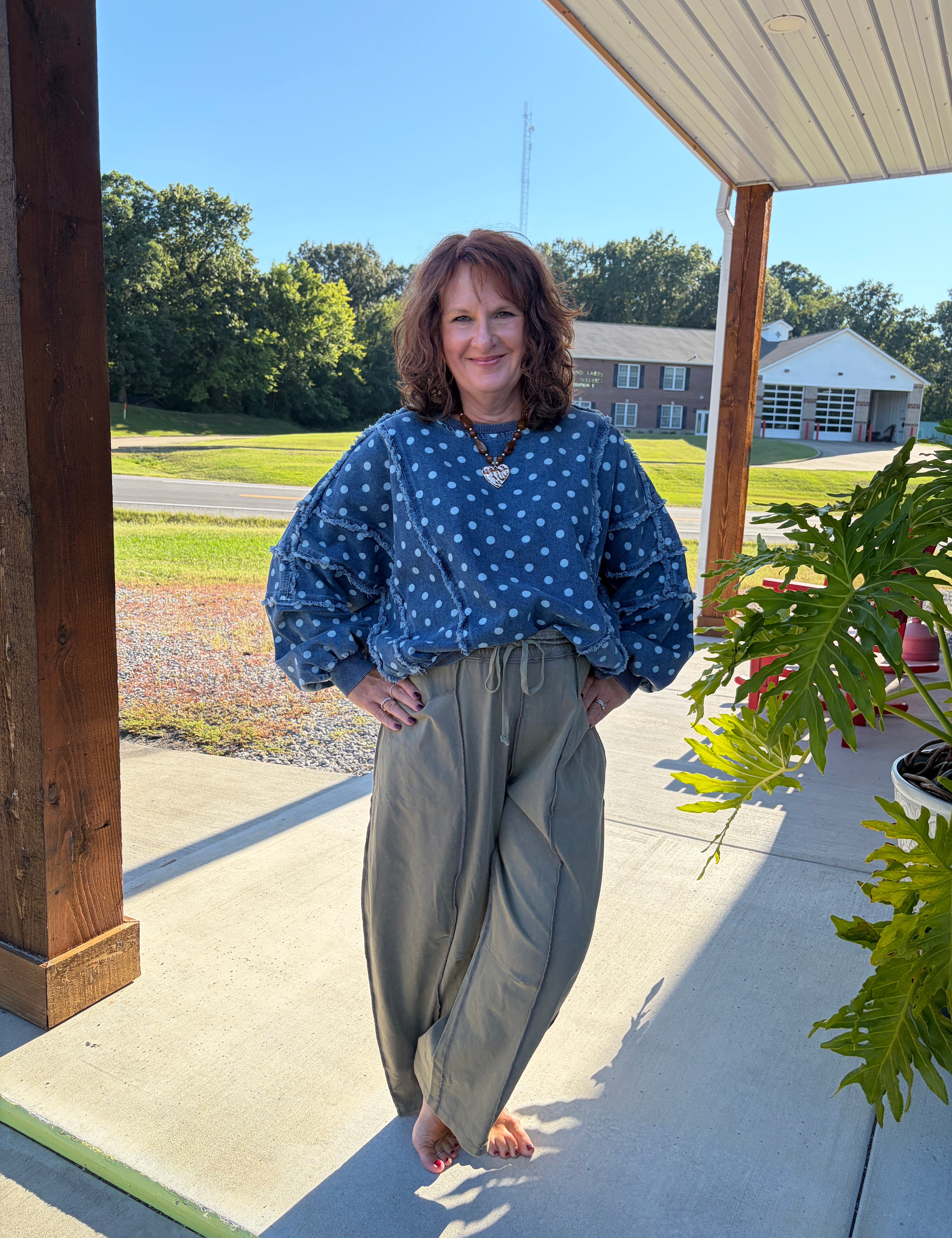 Pull On Barrel Pants
