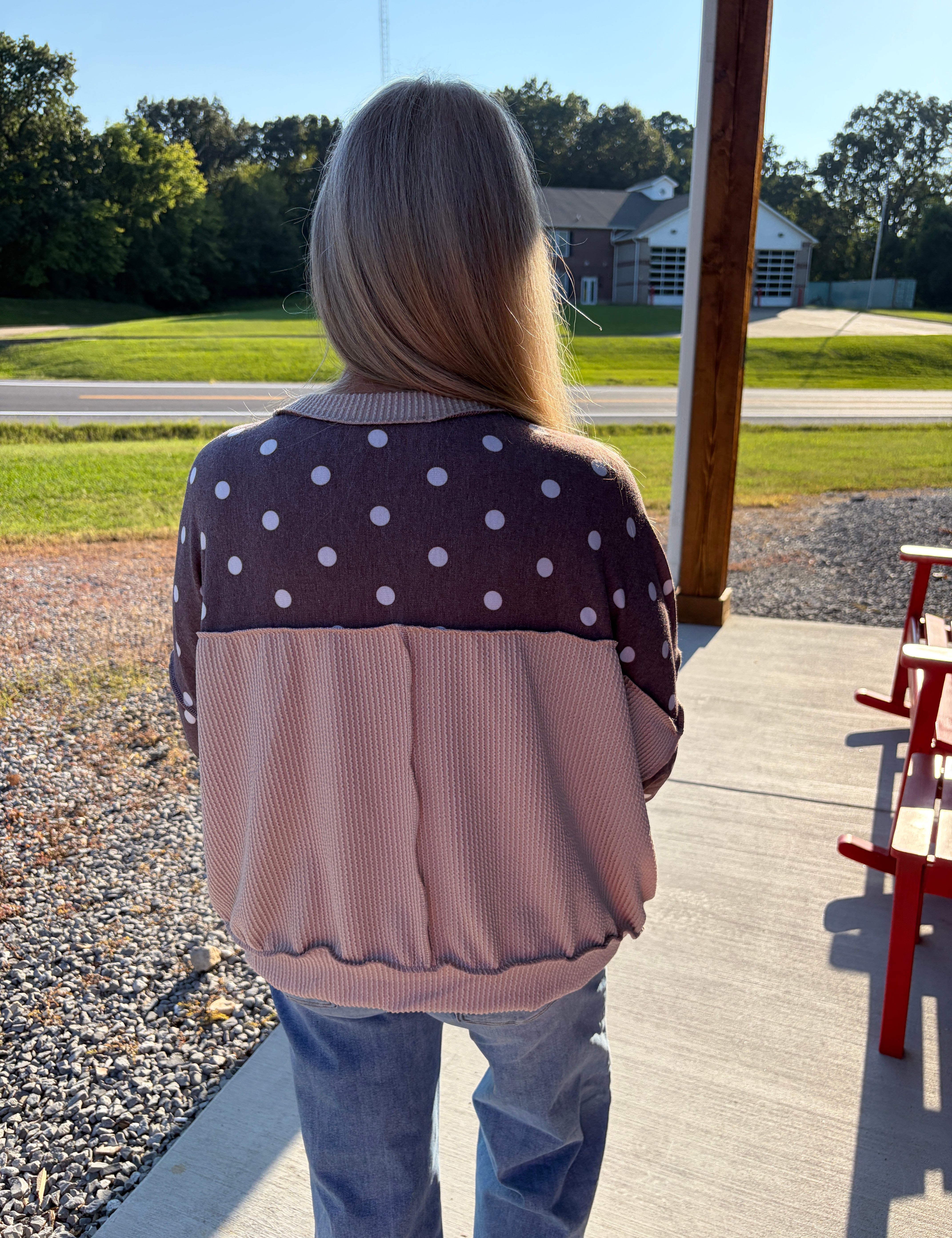 Polka Dot Pullover