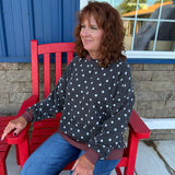 Polka Dot Wave Rib Top