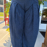 Pull On Stripe Wide Leg Pants