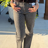 Wide Leg Fray Hem Jean