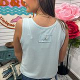 Embroidered Tank Top