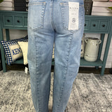 Risen Boyfriend Ankle Jeans with Patch Pockets