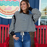 OPEN BACK LONG SLEEVE TOP