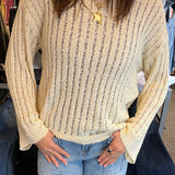Open Weave Sweater Top