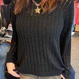 Open Weave Sweater Top