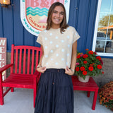 Beaded Drawstring Skirt