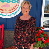 Challis Paisley Smocked Blouse