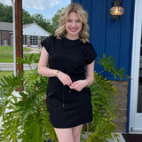 Luxeknit Pleated Mini Dress