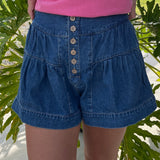 Tiered Button Up Shorts