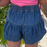 Tiered Button Up Shorts