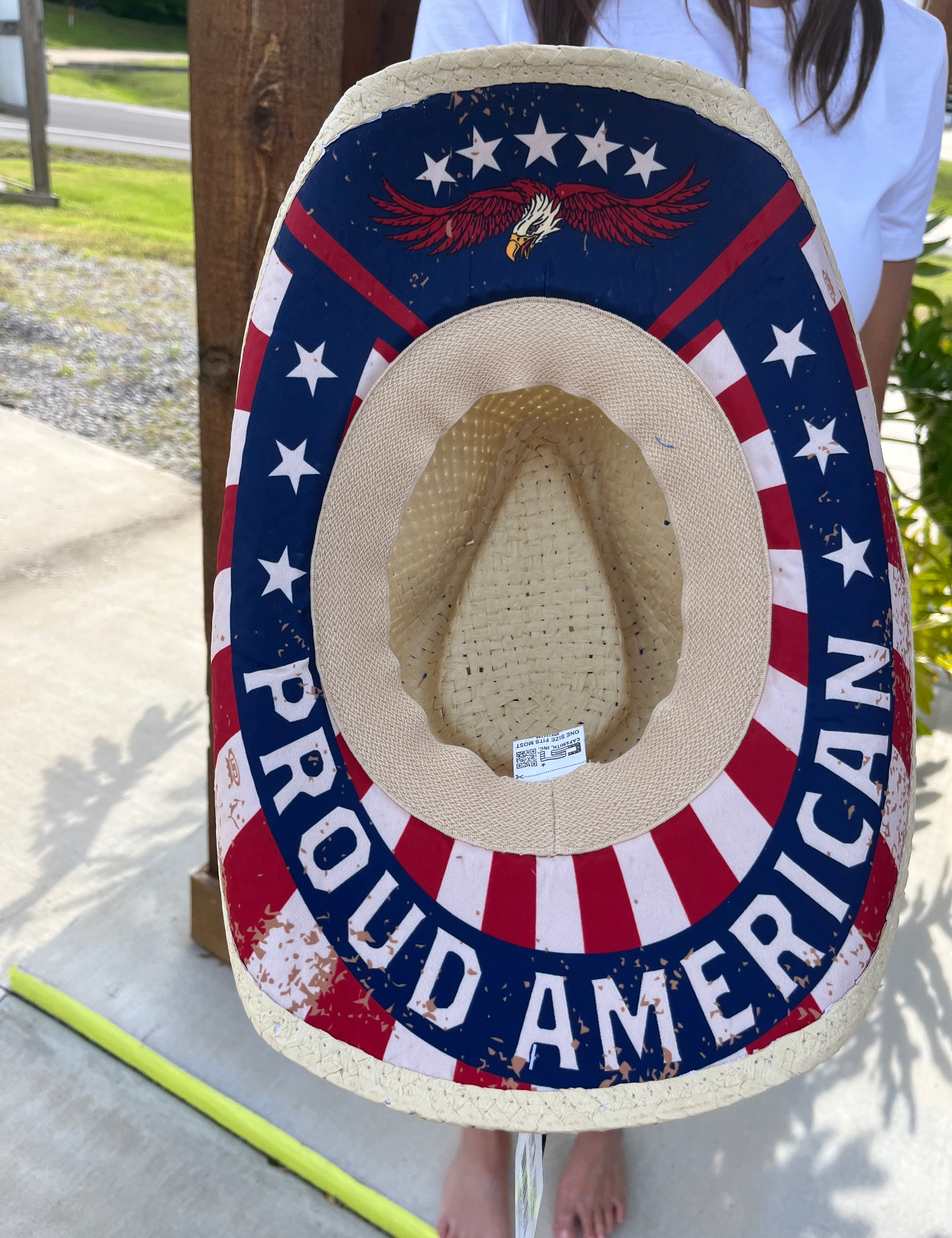 Proud American Straw Hat