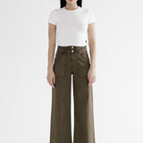 Super High Double Waistband Wide Leg