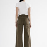 Super High Double Waistband Wide Leg